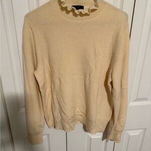 J. Crew Cream Turtleneck Sweater